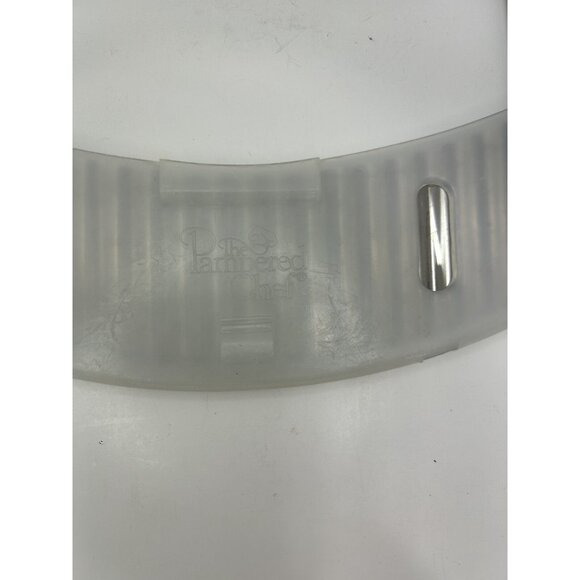 Pampered Chef Stainless Steel Half Moon Crinkle Cutter Black Handle - Picture 4 of 6